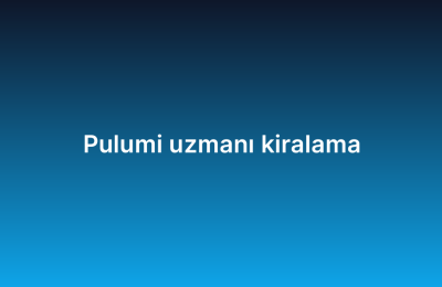 Pulumi uzmanı kiralama