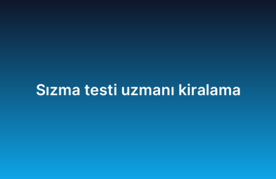 Sızma testi uzmanı kiralama