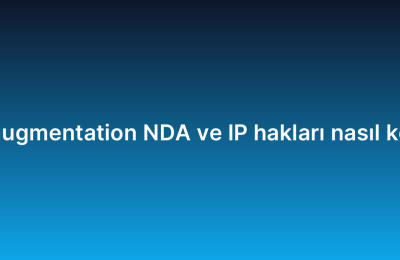 Staff augmentation NDA ve IP hakları nasıl korunur