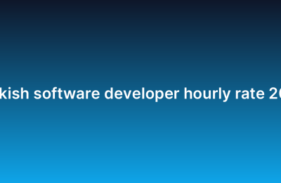 Turkish software developer hourly rate 2026