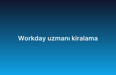 Workday uzmanı kiralama