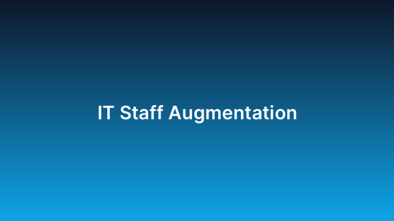 IT Staff Augmentation