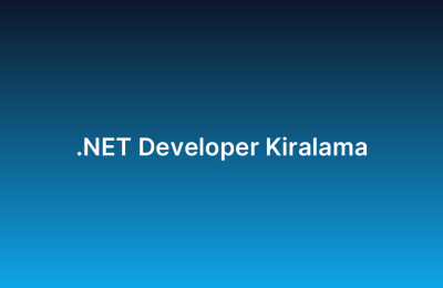 .NET Developer Kiralama