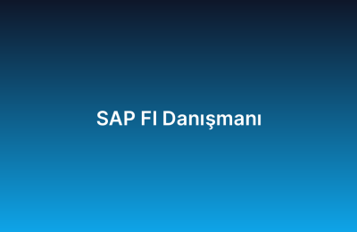 SAP FI Danışmanı