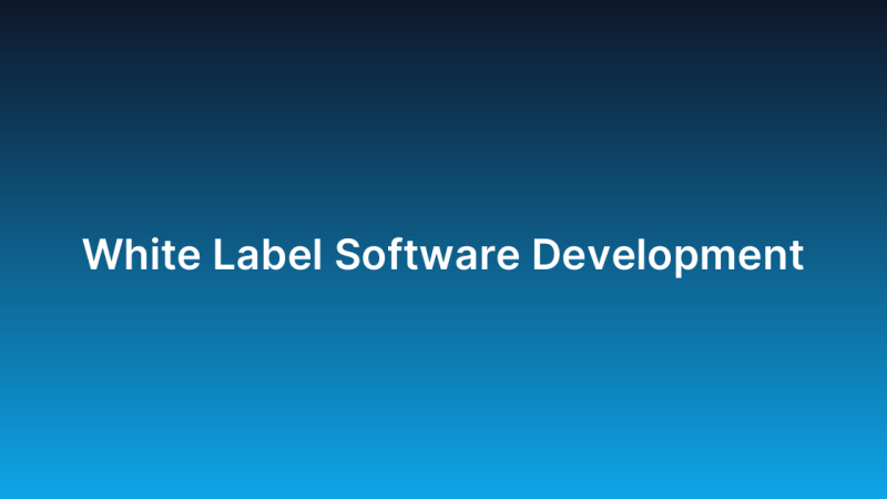 White Label Software Development
