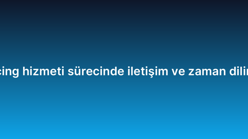 IT outsourcing hizmeti sürecinde iletişim ve zaman dilimi yönetimi