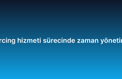 IT outsourcing hizmeti sürecinde zaman yönetimi ipuçları